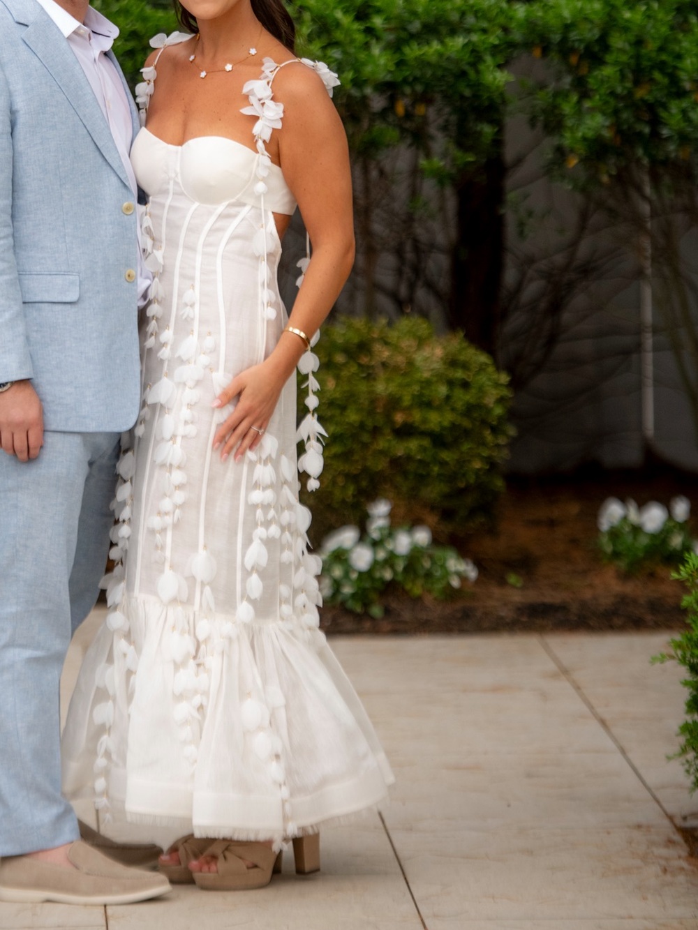 Zimmermann White Floral Appliqué Maxi Dress - Picture 2 of 4